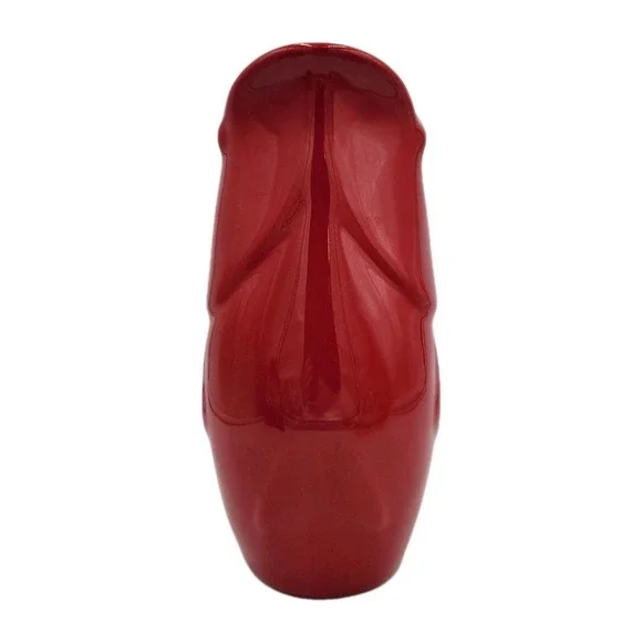 Gurgle Pot - Fish Shaped - Red - 9.25" Tall Water Pitcher/Vase - Stoneware 2006 - Picture 4 of 9